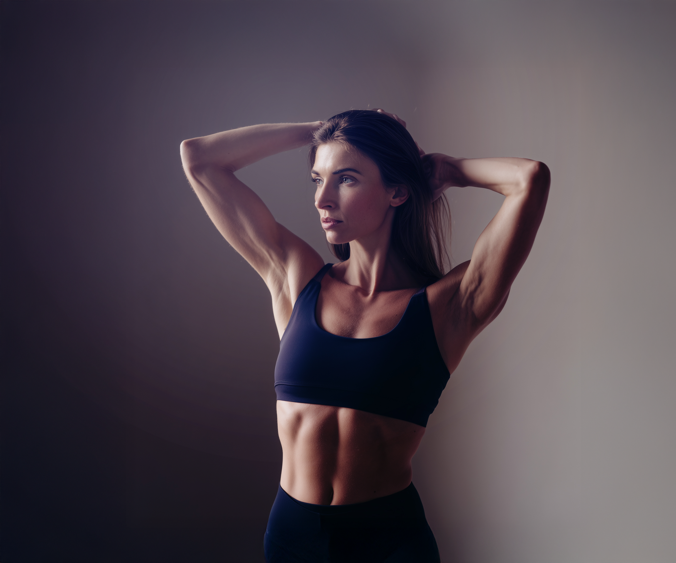definierte frau nach einer kryolipolyse behandlung von bodyforming